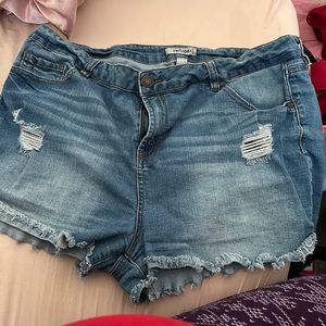Plus size Jean shorts
